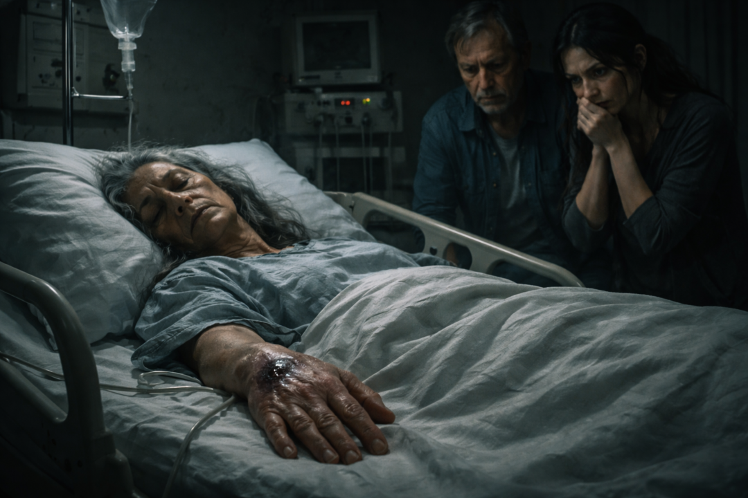 historia de terror - Detalle de la moneda oscura en mano que causó el ardor